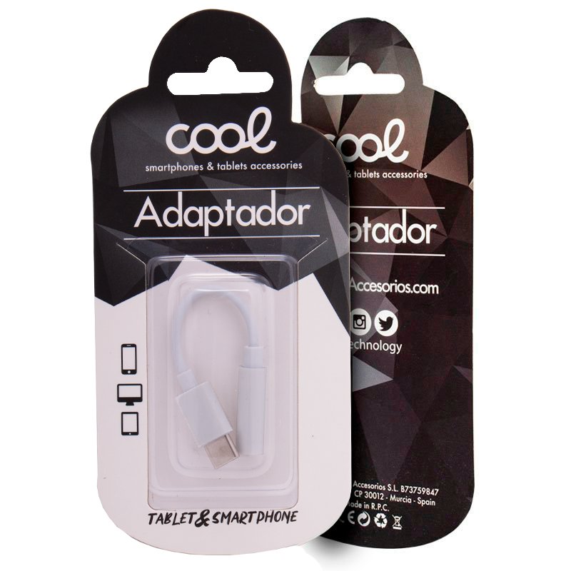 Type C to 3.5mm Jack Adapter (Digital) COOL (Universal) White