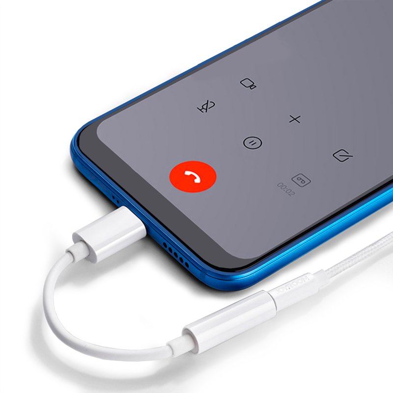 Type C to 3.5mm Jack Adapter (Digital) COOL (Universal) White