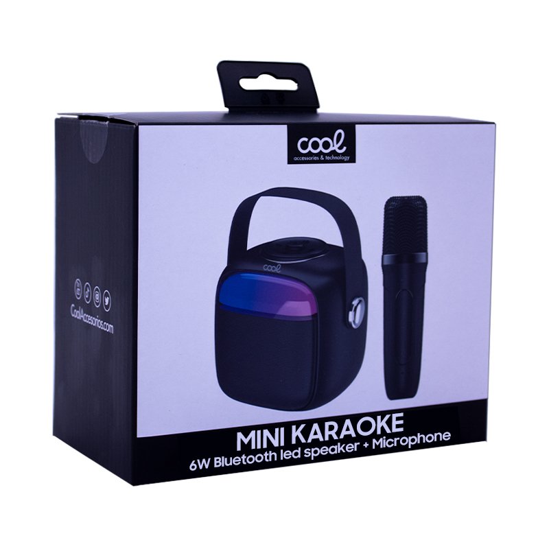 Universal Bluetooth Speaker 6W COOL Mini Karaoke + 1 Black Microphone