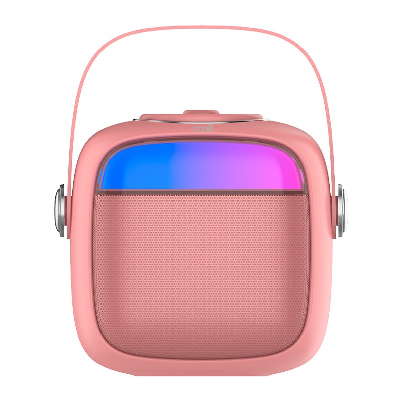 Universal Bluetooth Speaker Music 6W COOL Mini Karaoke + 1 Pink Microphone