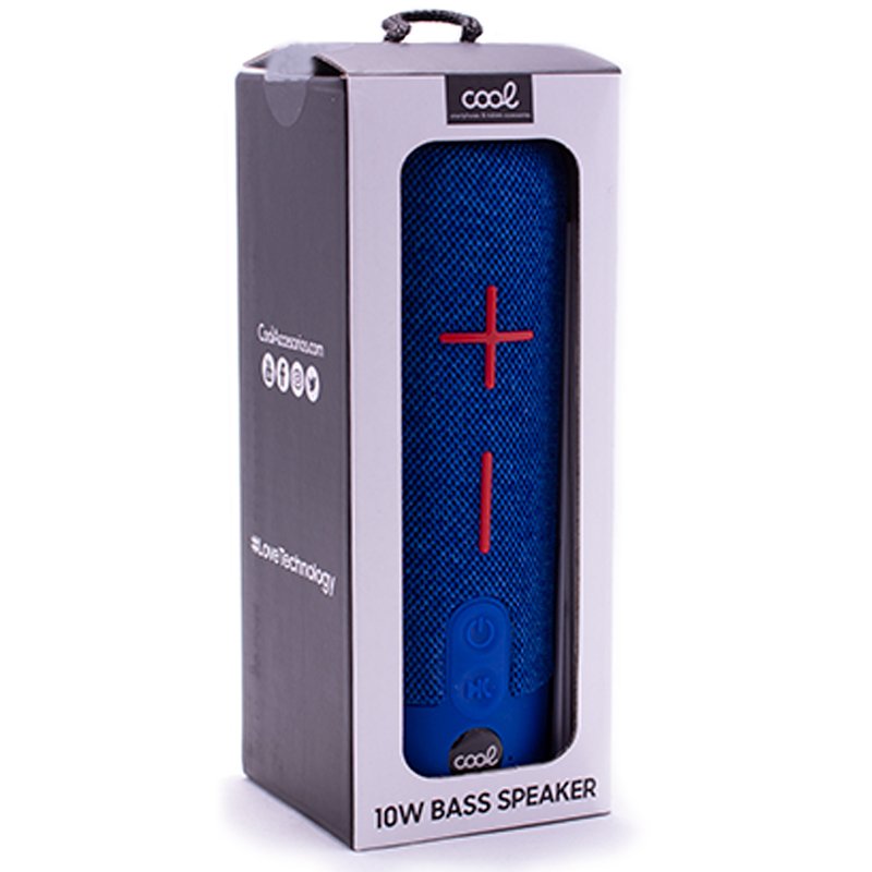 Universal Bluetooth Music Speaker COOL 10W Bass Blue