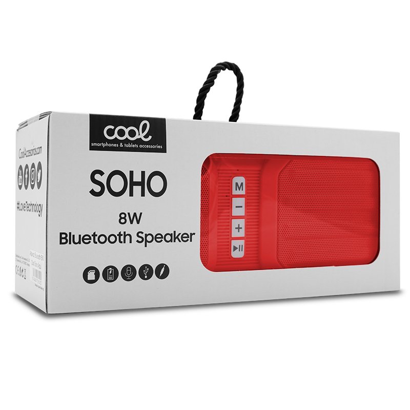COOL Universal Bluetooth Music Speaker (8W) Soho Red