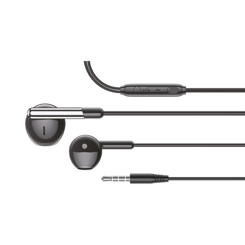 3.5mm COOL Care Stereo Headphones with Microphone, Black