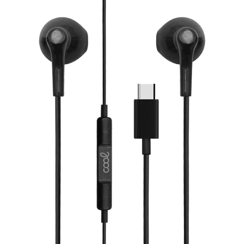 COOL Stereo Button Earphones Type-C with Micro (Digital) Black