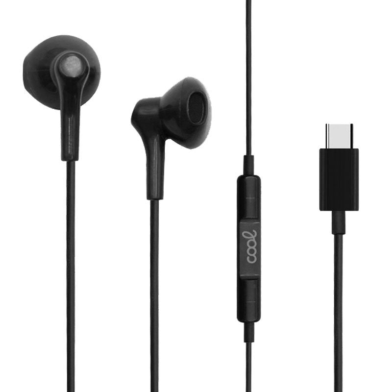 COOL Stereo Button Earphones Type-C with Micro (Digital) Black