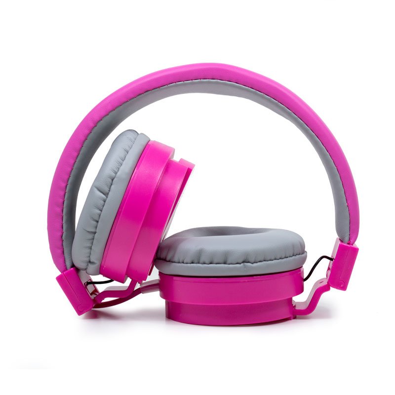 3.5mm Jack Headphones, COOL Toronto with Microphone, Pink
