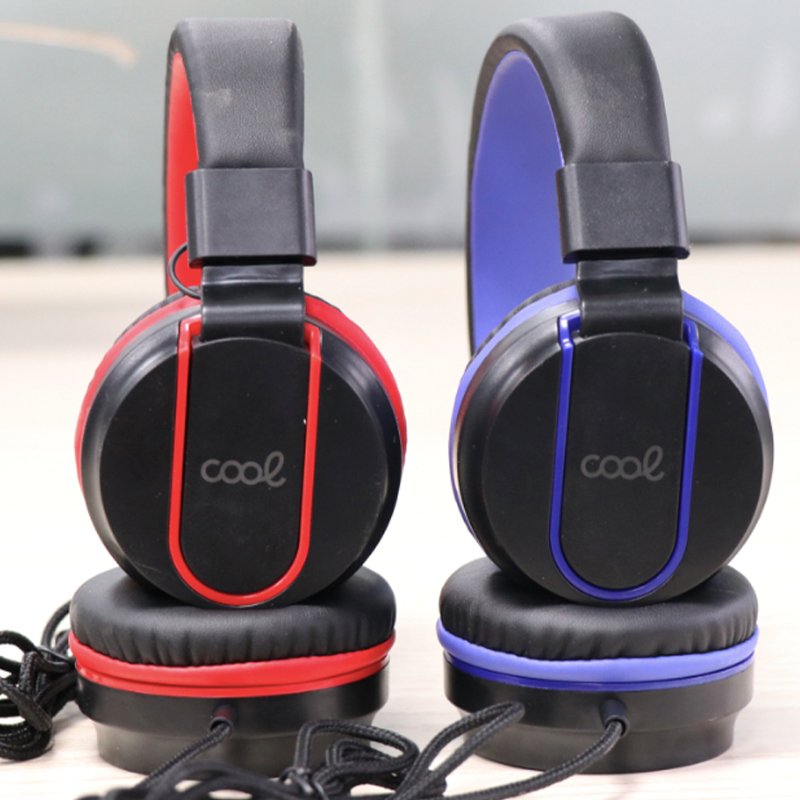 3.5mm Jack Headphones COOL Toronto Black-Blue