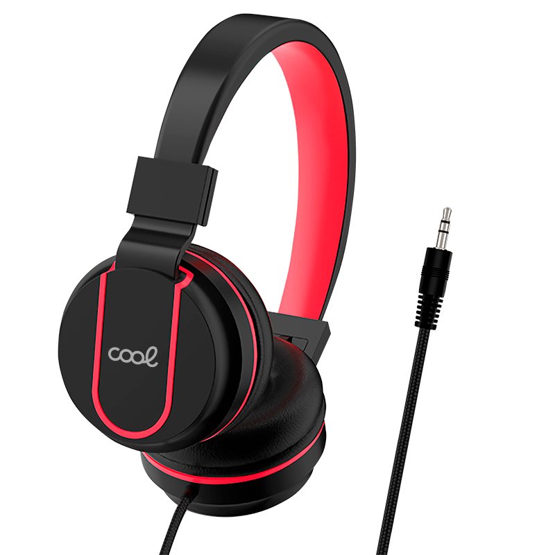 COOL Toronto Black-Red 3.5mm Jack Headphones