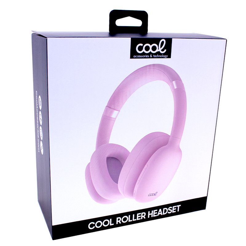 COOL Roller Pink Bluetooth Stereo Headphones
