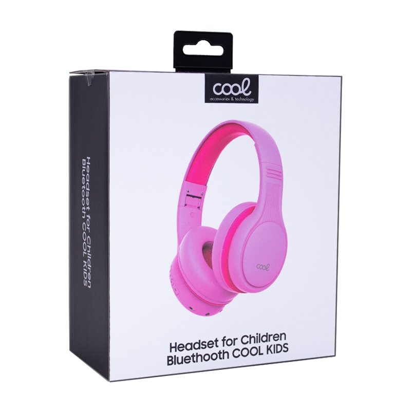 COOL Kids Pink Children's Bluetooth Stereo Headphones (Limited Volume)