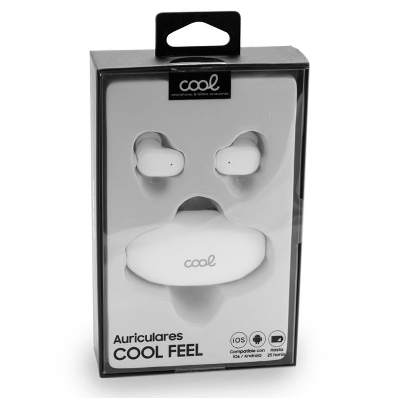 COOL Feel White Dual Pod Stereo Bluetooth Earbuds