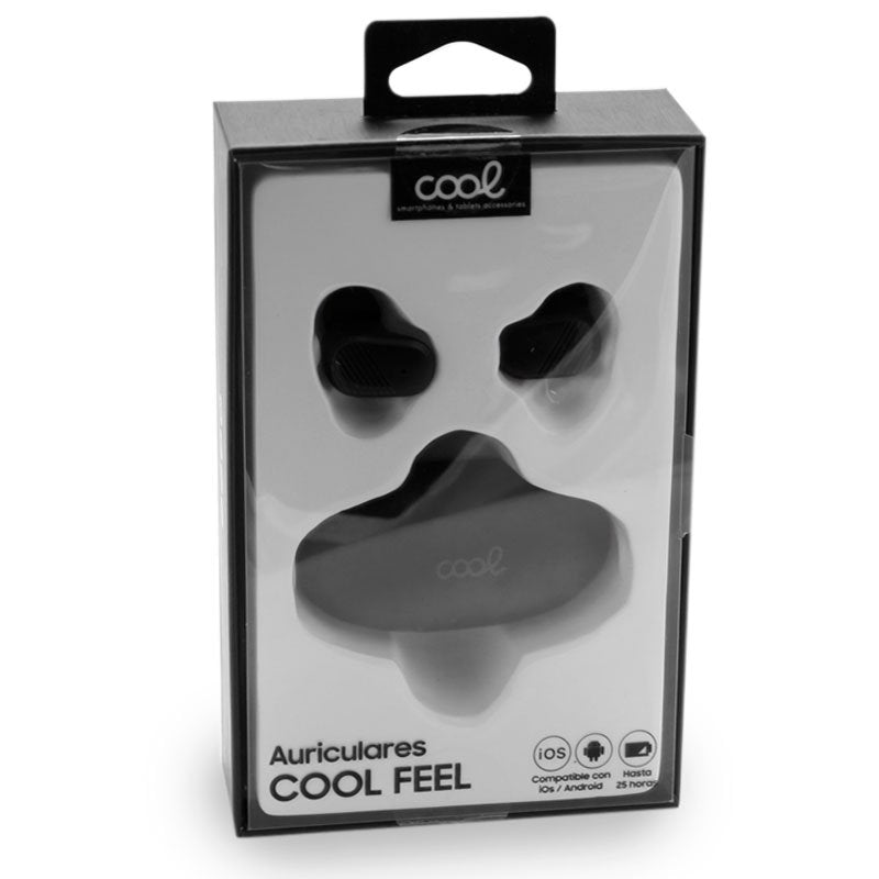COOL Feel Black Dual Pod Bluetooth Stereo Earbuds