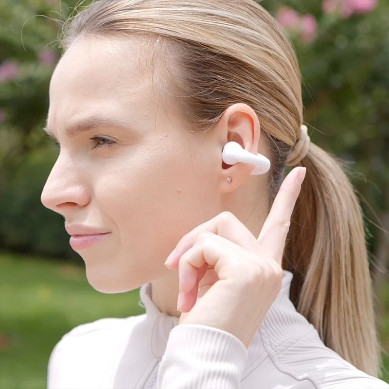 COOL Clip White Bluetooth Stereo Earbuds