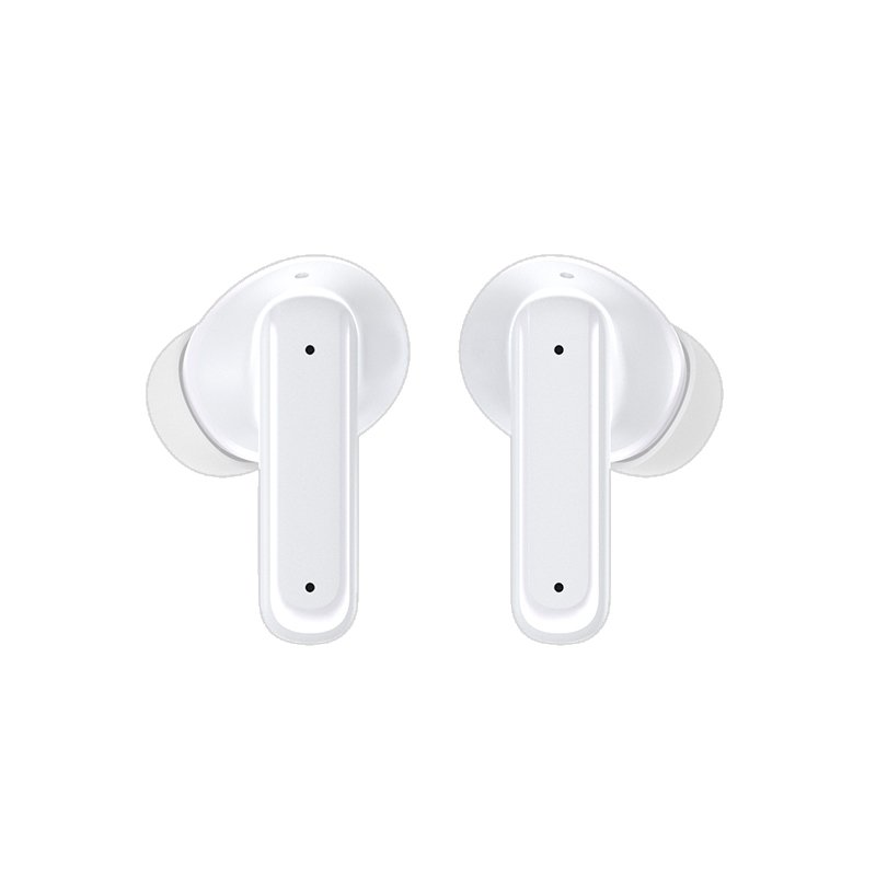 Stereo Bluetooth Earbuds with LCD Screen, COOL Ambient White