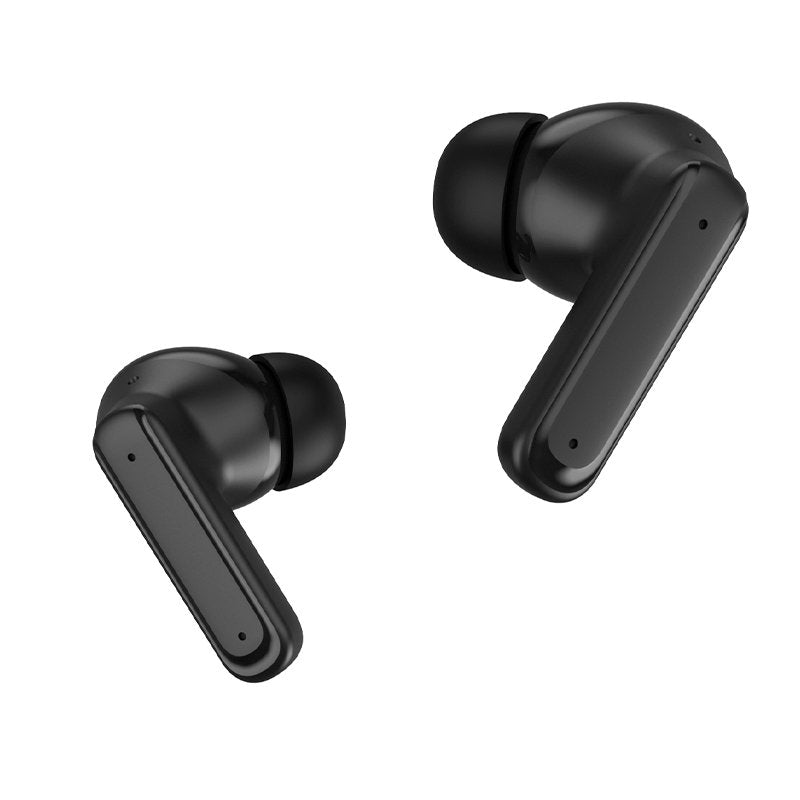 Bluetooth Stereo Earbuds with LCD Screen, COOL Ambient, Black