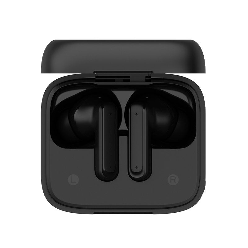 Bluetooth Stereo Earbuds with LCD Screen, COOL Ambient, Black