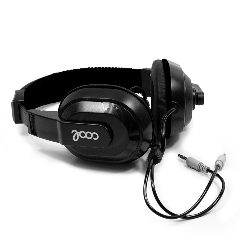 COOL Dublin Office Stereo Headphones with Microphone, Black