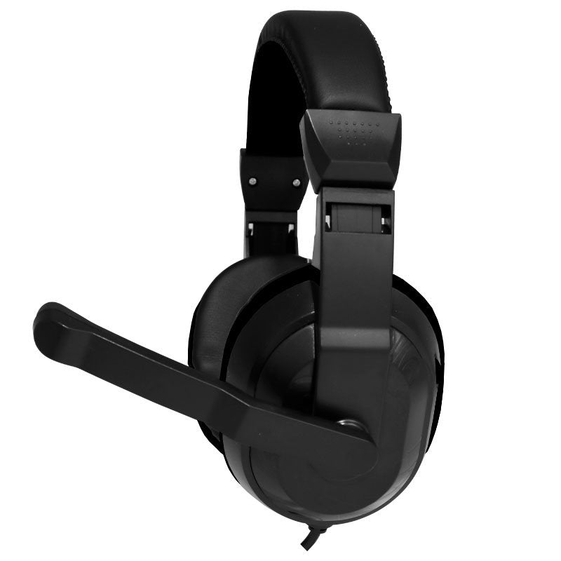 COOL Dublin Office Stereo Headphones with Microphone, Black