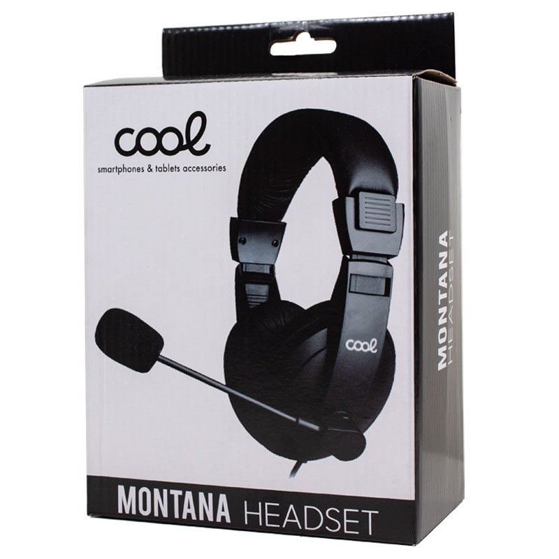 COOL Montana Stereo Headphones for PC with Microphone