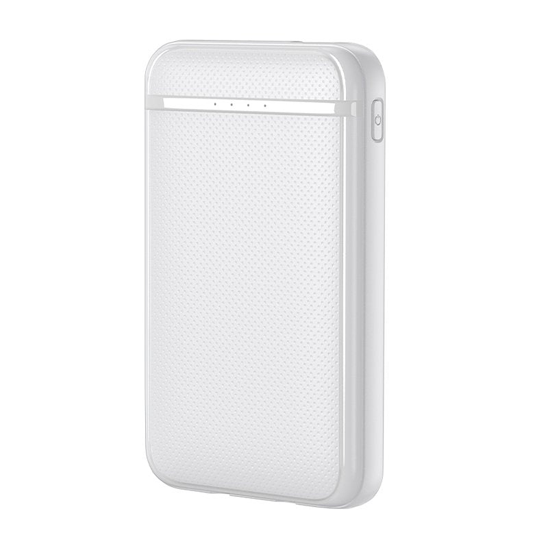 Bateria Externa Power Bank 5000 mAh COOL (2 Cables: TIPO C / Lightning) Blanco