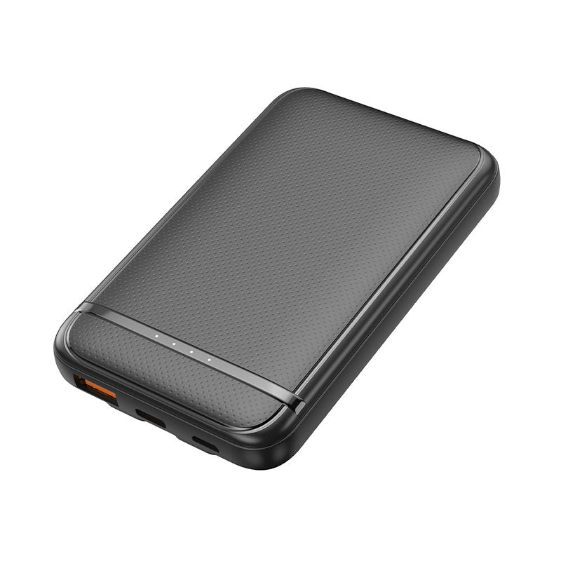 Bateria Externa Power Bank 5000 mAh COOL (2 Cables: TIPO C / Lightning) Negro
