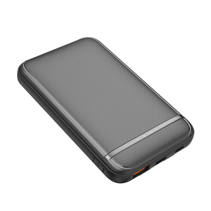 Bateria Externa Power Bank 5000 mAh COOL (2 Cables: TIPO C / Lightning) Negro