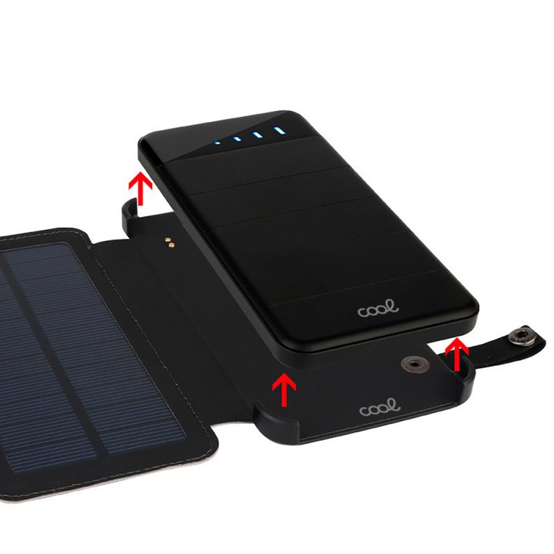 Bateria Externa Universal Power Bank Solar 10.000 mAh con 4 Paneles Solares COOL