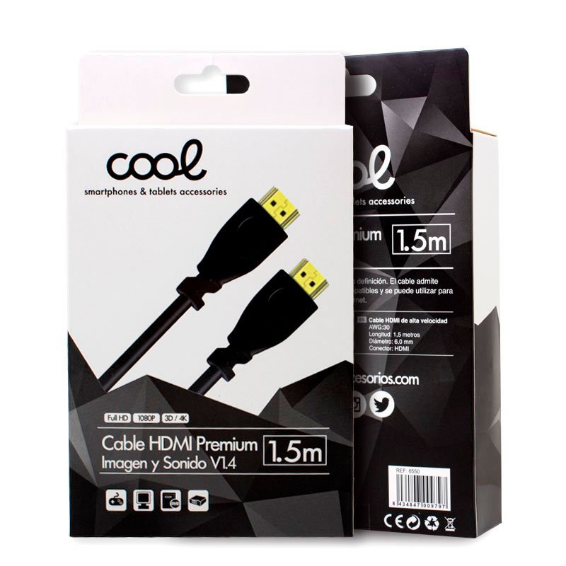 HDMI to HDMI Audio-Video Cable, Universal (1.5 m), Ultra 4K COOL