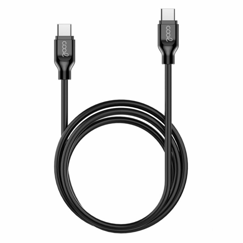 COOL Universal USB Cable, Type-C to Type-C (1 meter), Black, 3 Amp