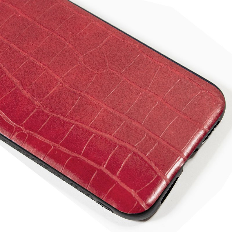 COOL Case for iPhone 11 Pro Max Leather Crocodile Red