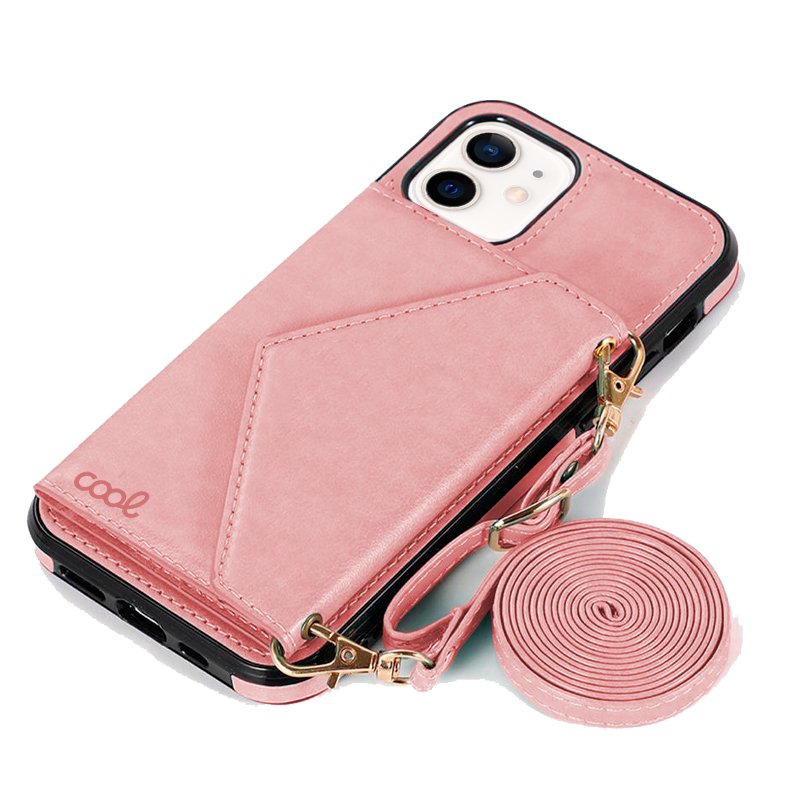 COOL Case for iPhone 12 mini Hanging Wallet Pink