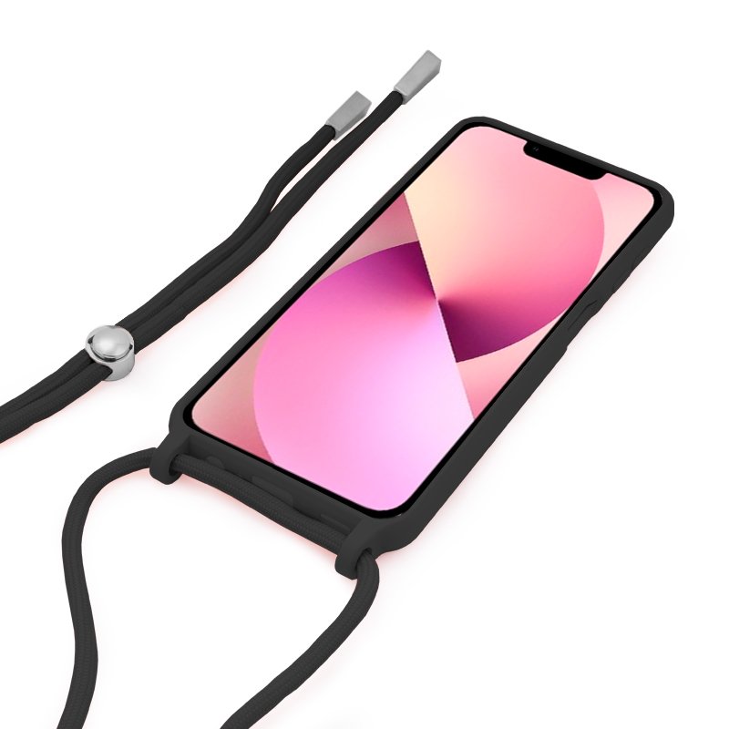 COOL Case for iPhone 13, Plain Black Cord