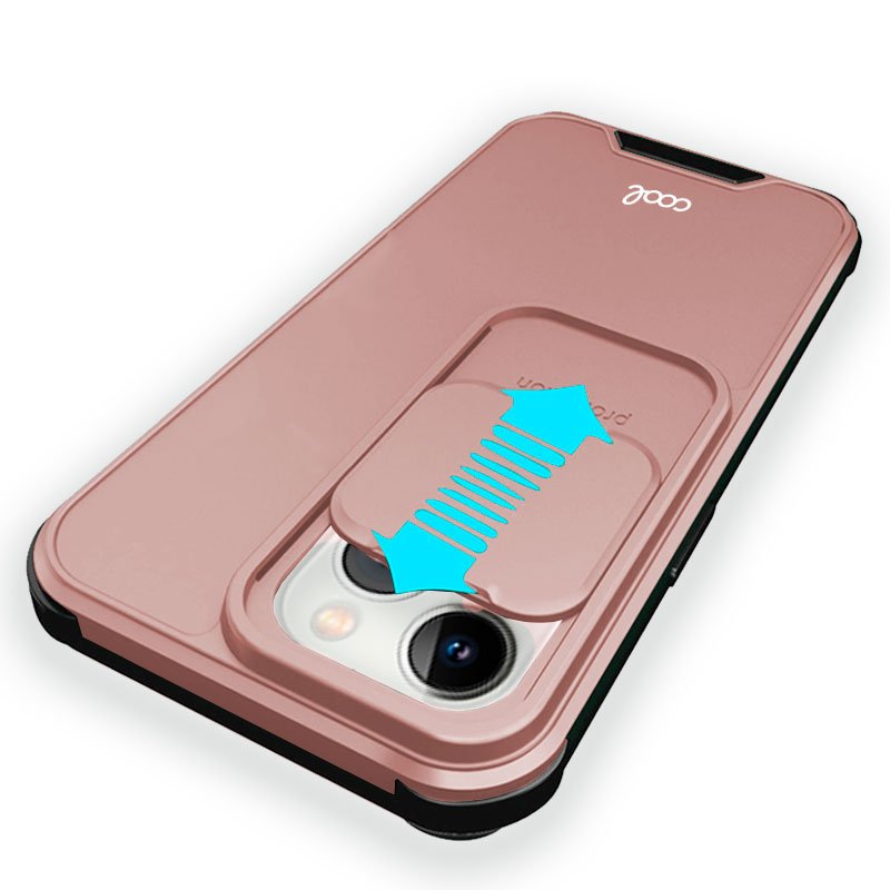 COOL Case for iPhone 13 Pro Hard Camera Rose Gold