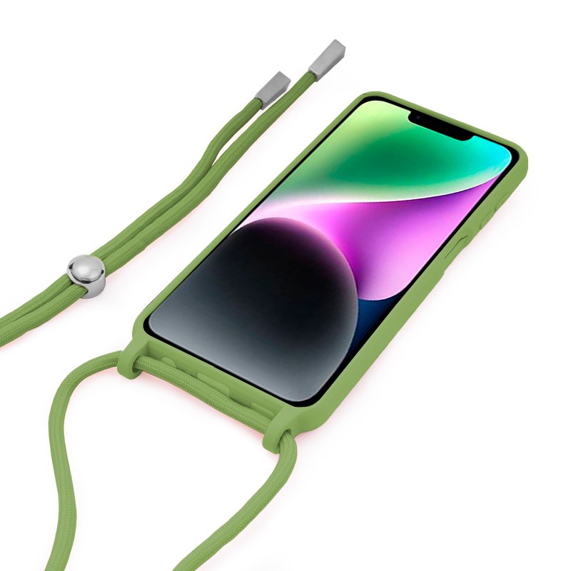 COOL Case for iPhone 14, Plain Cord, Pistachio