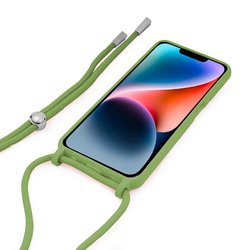 COOL Case for iPhone 14 Plus, Plain Cord, Pistachio