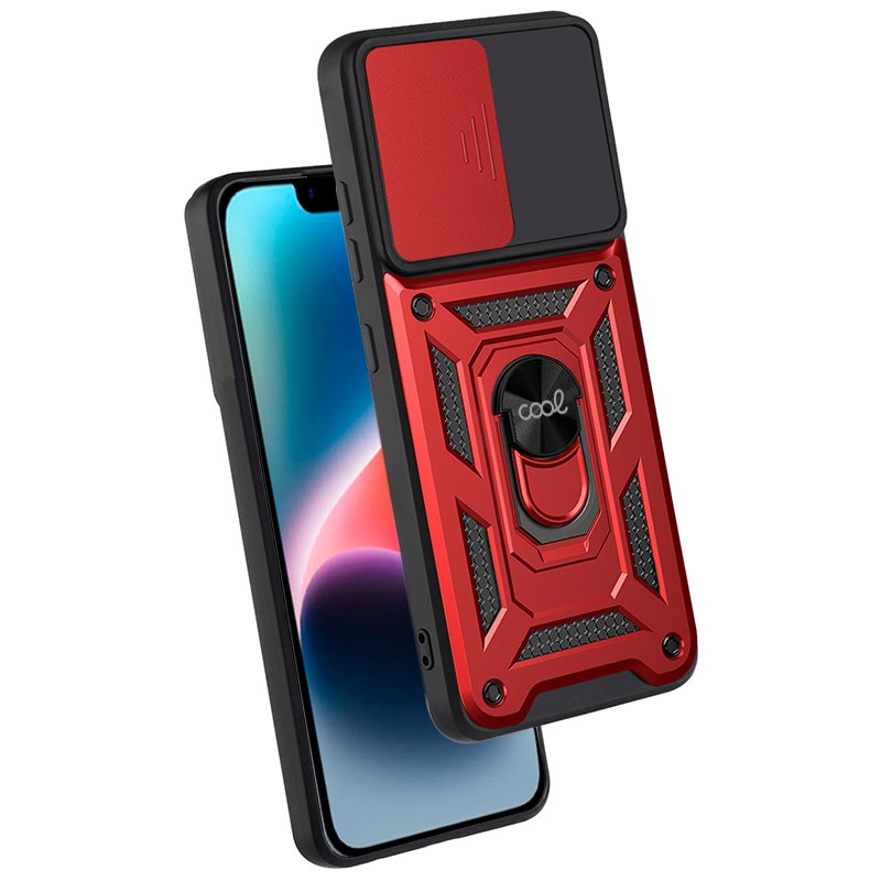 COOL Case for iPhone 14 Plus Hard Ring Red