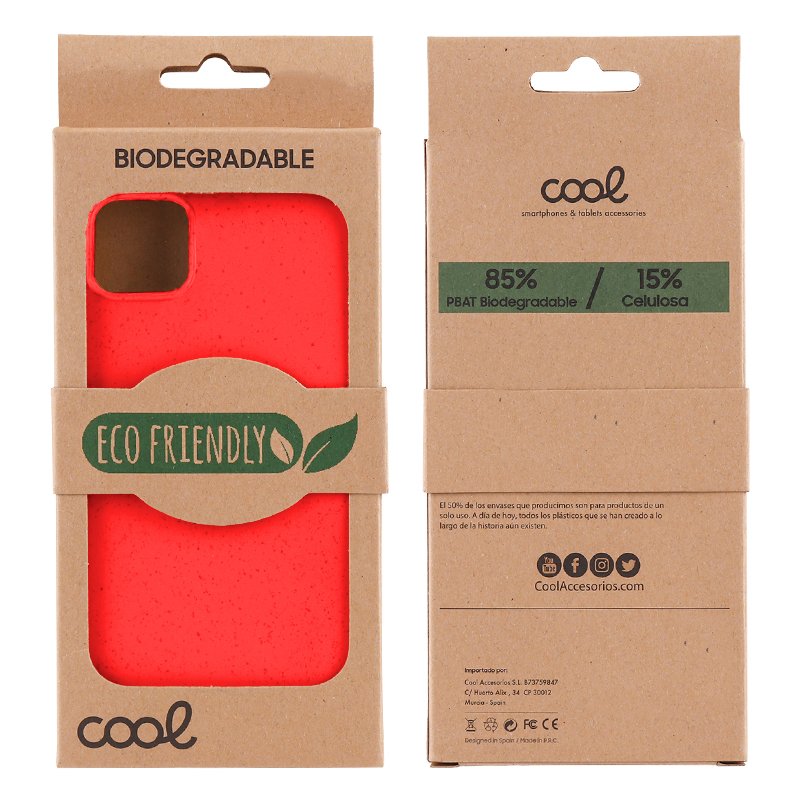 COOL Case for iPhone 14 Pro Eco Biodegradable Red