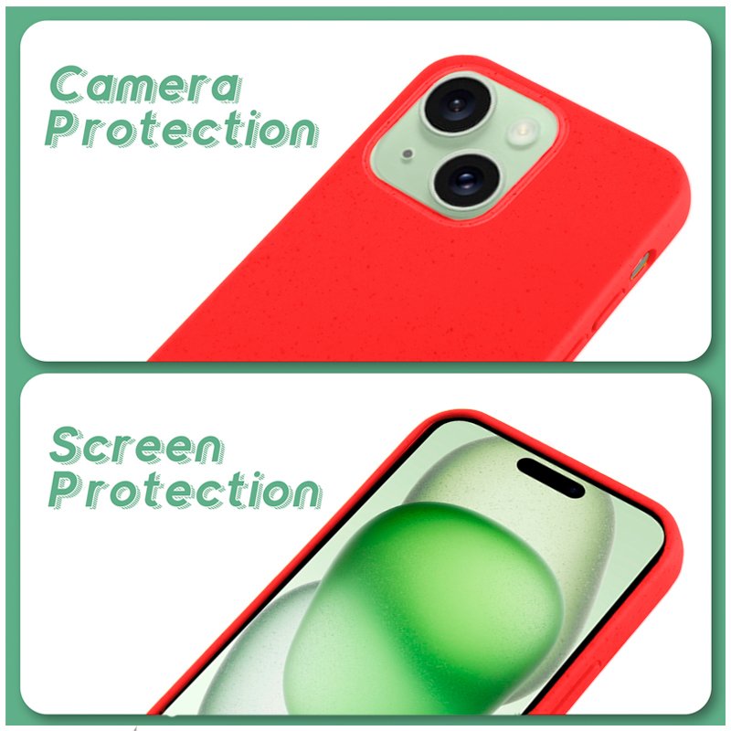 COOL Case for iPhone 15 Plus Eco Biodegradable Red