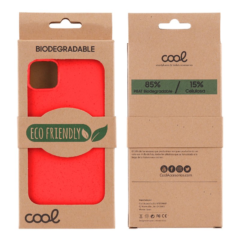 COOL Case for iPhone 15 Plus Eco Biodegradable Red