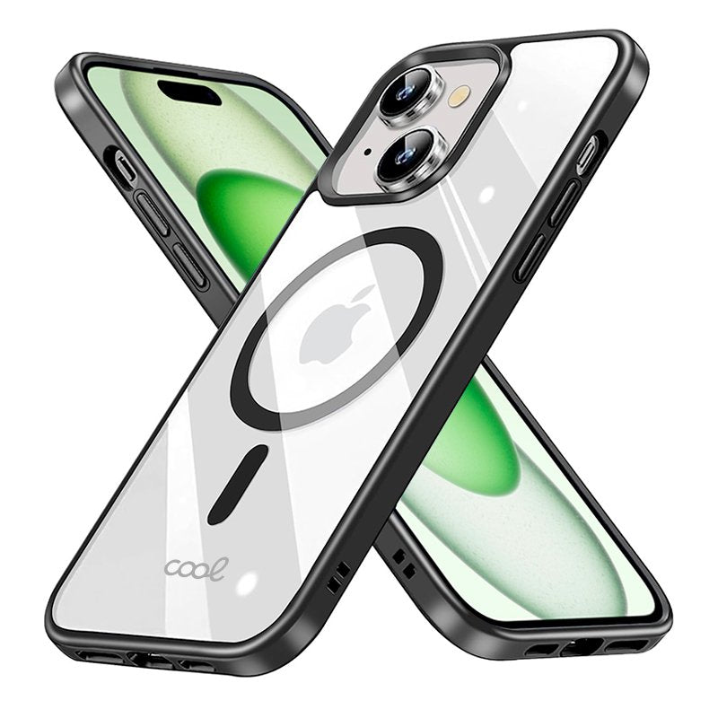 COOL Case for iPhone 15 Plus, Magnetic, Black Edge