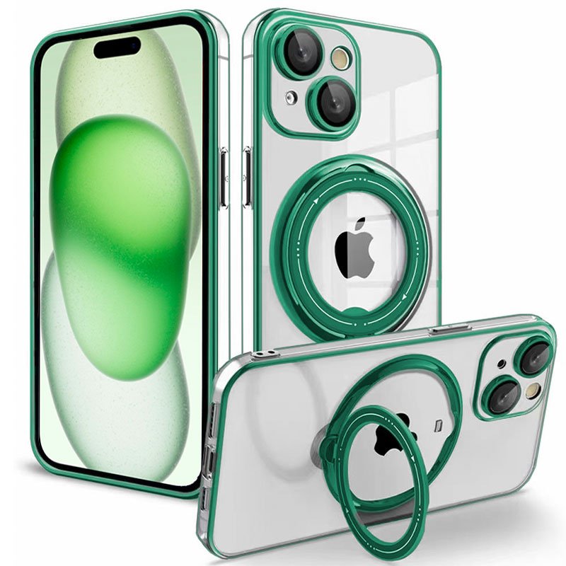 COOL Magnetic Ring Case for iPhone 15 Plus, Green