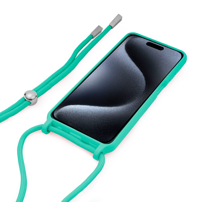 COOL Case for iPhone 15 Pro, Plain Cord, Mint
