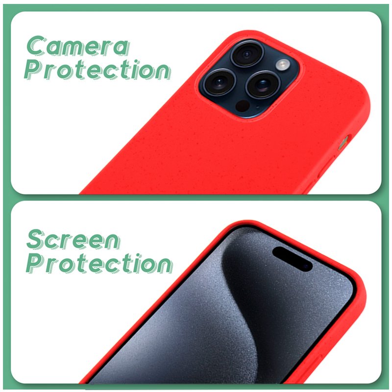 COOL Case for iPhone 15 Pro Eco Biodegradable Red