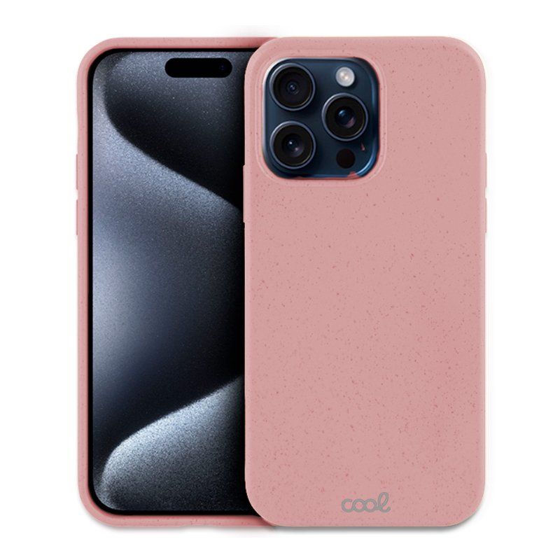 COOL Case for iPhone 15 Pro Eco Biodegradable Pink