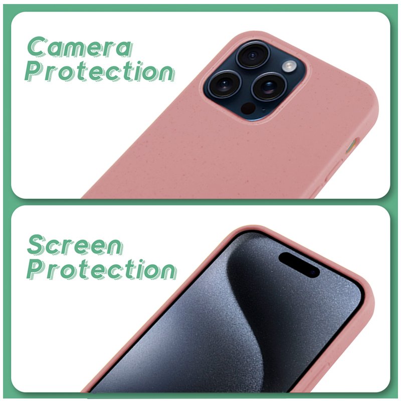 COOL Case for iPhone 15 Pro Eco Biodegradable Pink