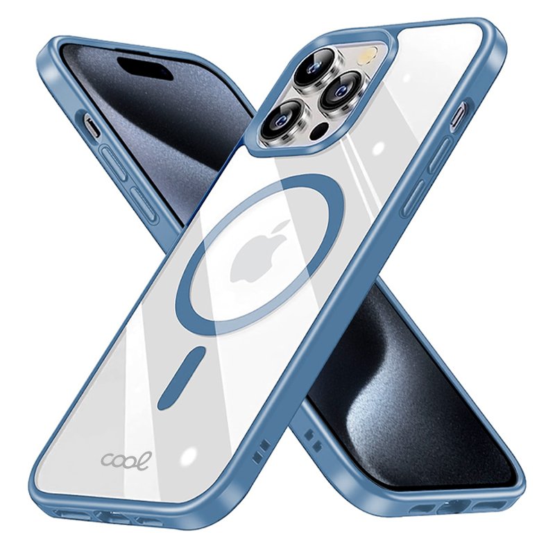 COOL Case for iPhone 15 Pro Magnetic Blue Edge