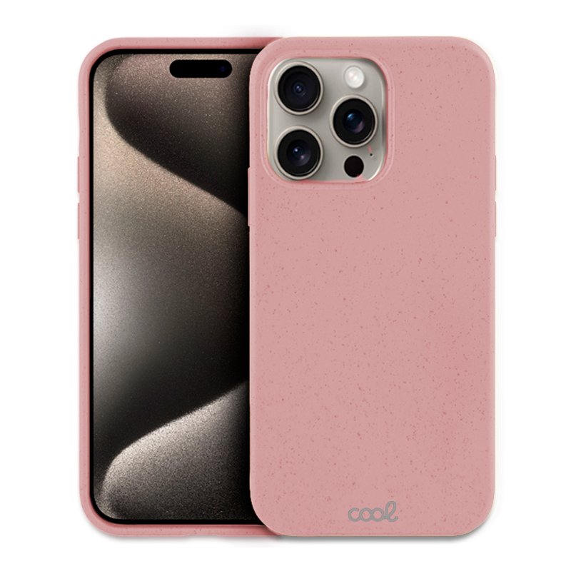 COOL Case for iPhone 15 Pro Max Eco Biodegradable Pink