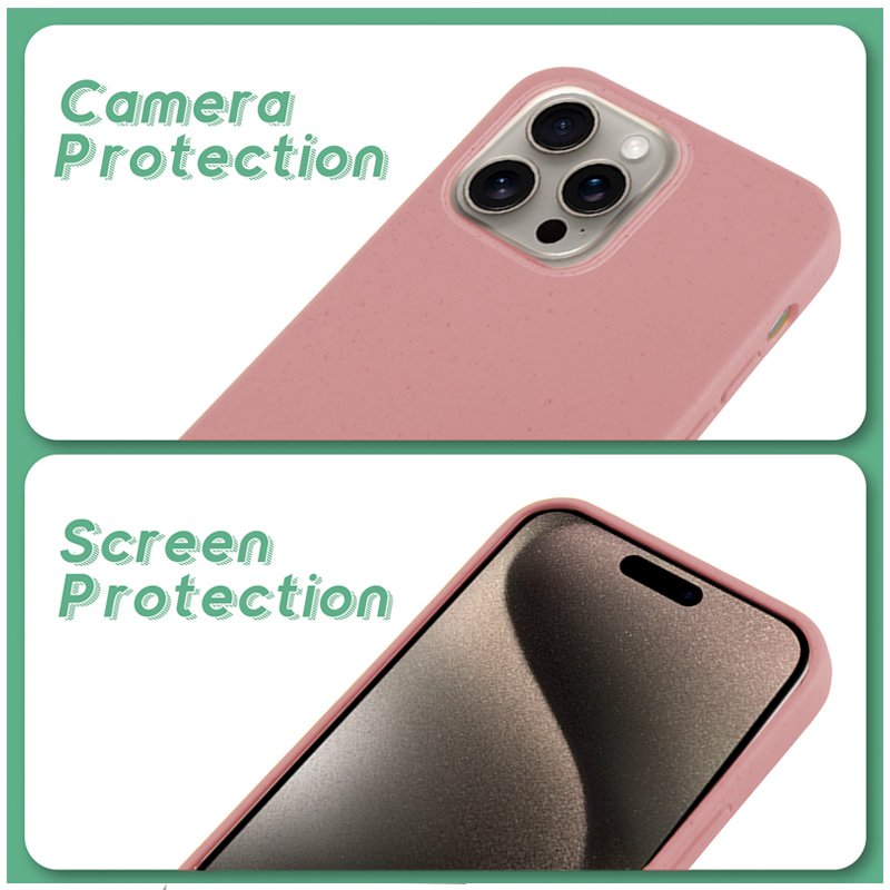 COOL Case for iPhone 15 Pro Max Eco Biodegradable Pink