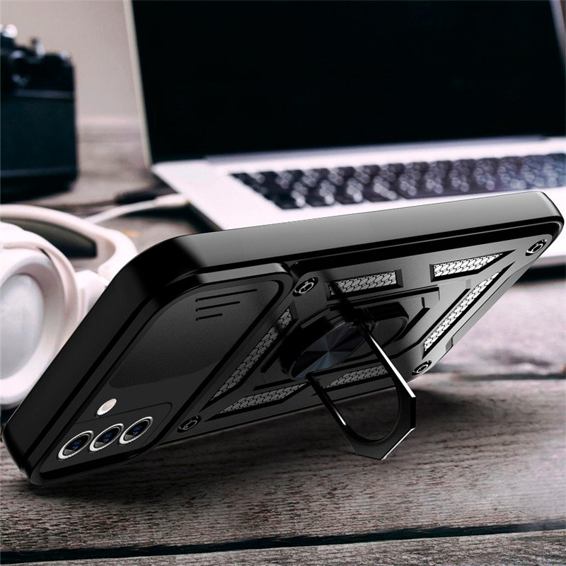 COOL Case for iPhone 15 Pro Max Hard Ring Black