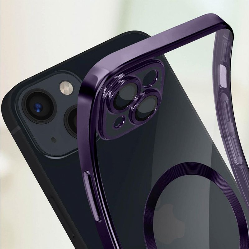 COOL Magnetic Case for iPhone 16 Plus, Purple Edge